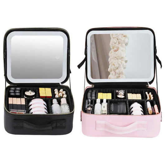 LED Makeup Case with Mirror