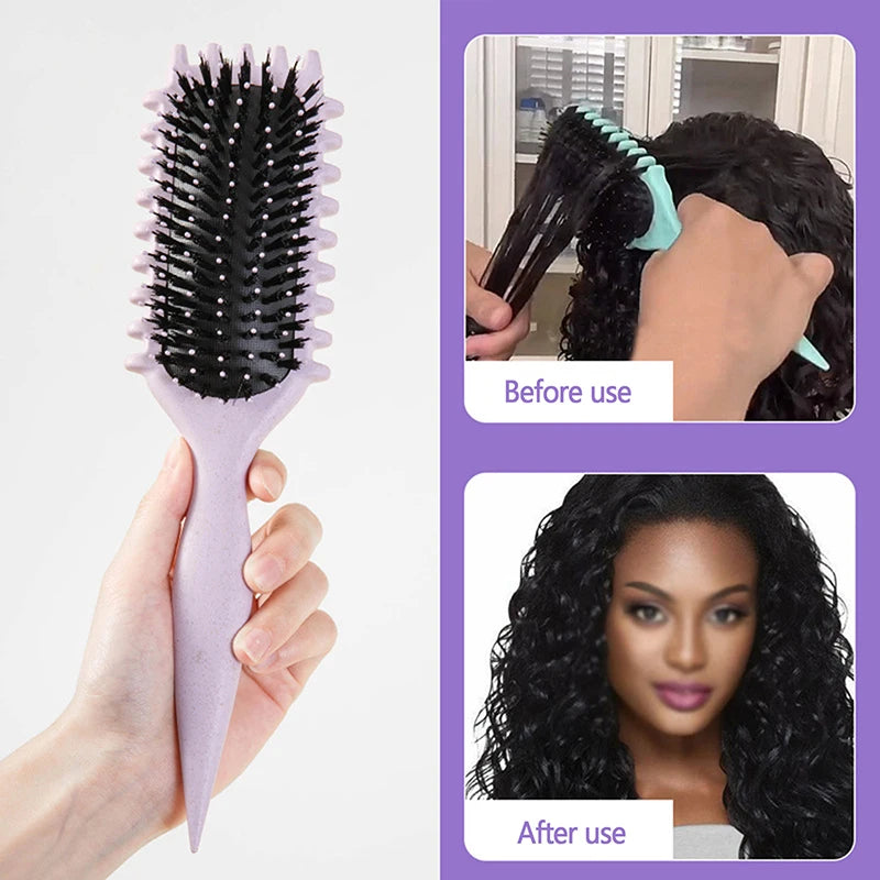 Curly Hair Styling & Detangling Hairbrush