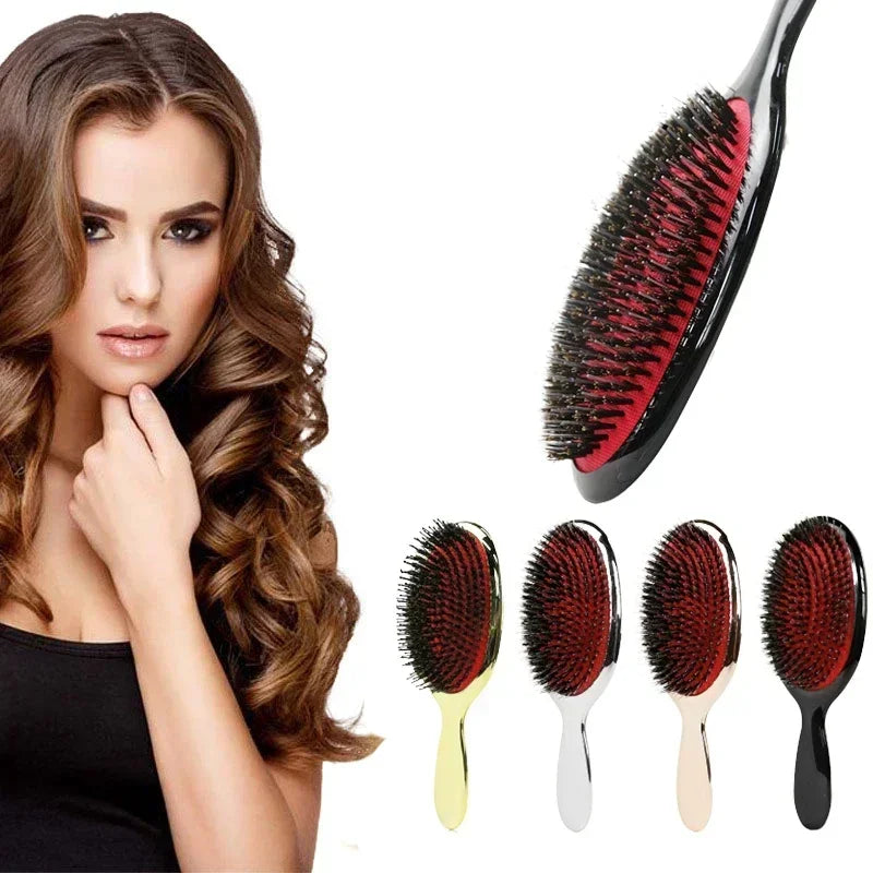 Boar Bristle & Nylon Detangling Hairbrush