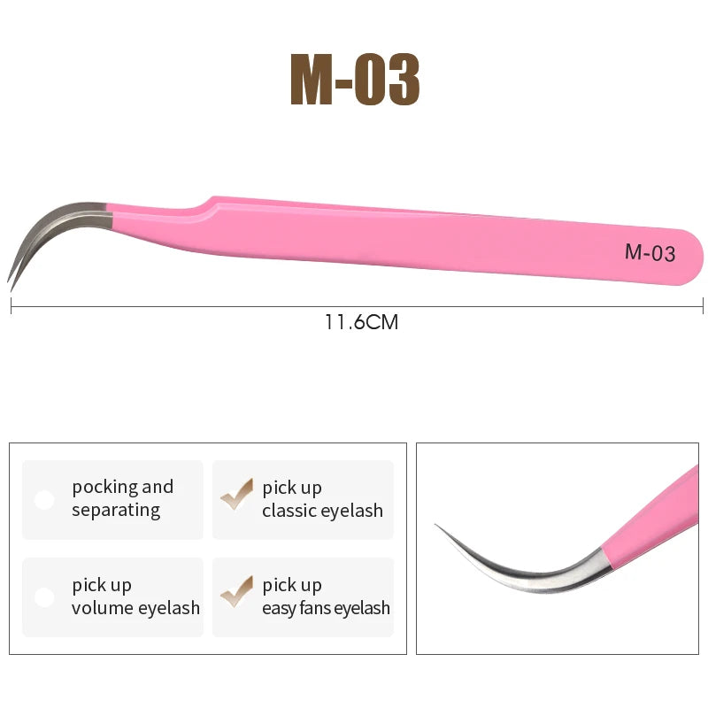 Rose Red Stainless Steel Tweezers