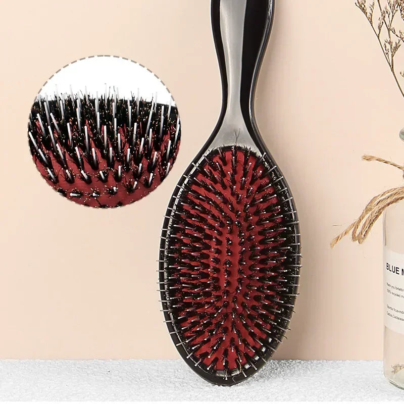 Boar Bristle & Nylon Detangling Hairbrush